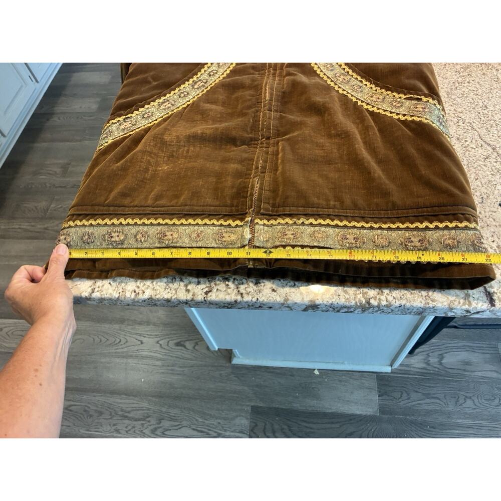 RARE!! Laura Wright Alaskan Parky Winter Coat Brown Velvet Wolf Trim Size M**** - Picture 13 of 16